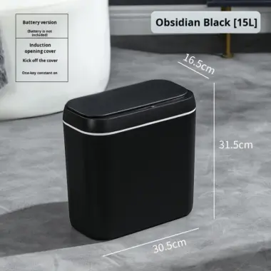 Smart Induction Trash Can with LED Light