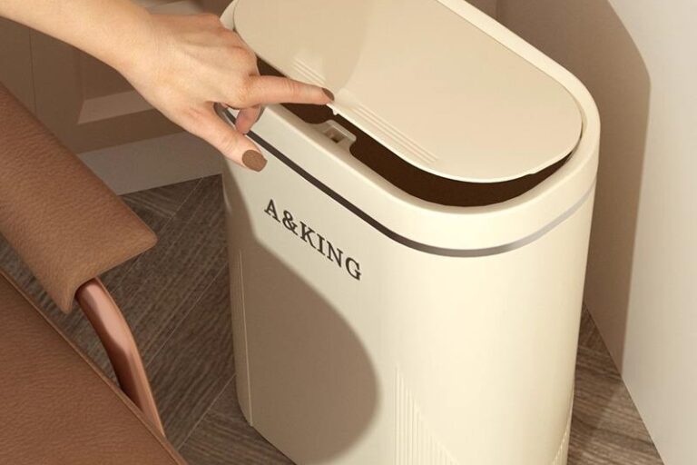 Narrow Slit Plastic Trash Bin