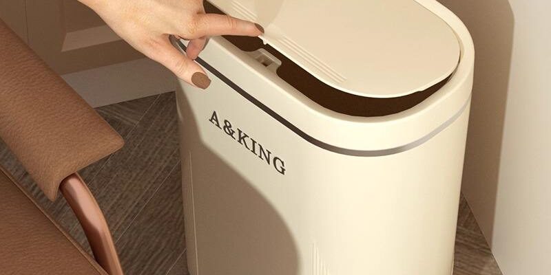 Narrow Slit Plastic Trash Bin