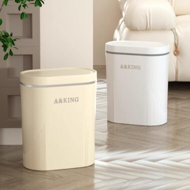 Narrow Slit Plastic Trash Bin
