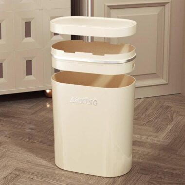 Narrow Slit Plastic Trash Bin