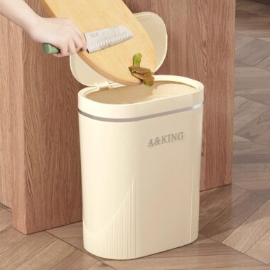 Narrow Slit Plastic Trash Bin