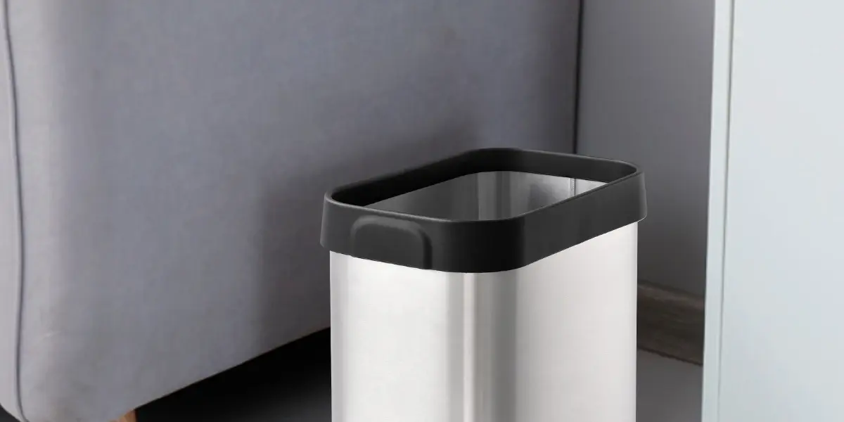 Stainless steel rectangle waste bin