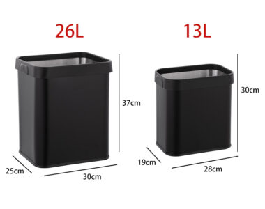 Stainless steel rectangle waste bin