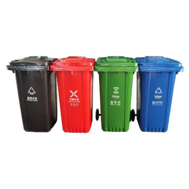 Sturdy 240L Outdoor Plastic Waste Bin for Recycling and Trash