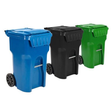 240L outdoor plastic wheelie bin
